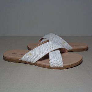 Draper Size 9 M / ALEX / White / Raffia Woven Sandals / New Women's Shoes